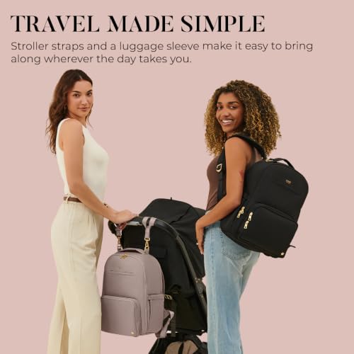 Classic Diaper Bag Backpack with Portable Changing Pad