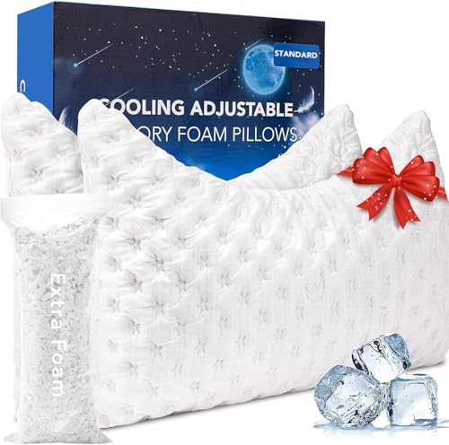 Cooling Side Sleeper Pillow for Neck and Shoulder Pain (2 Count)