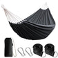 Cotton Camping Hammock Portable with Tree Straps Holds 660lbs