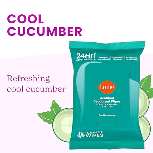 Acidified Deodorant Wipes (15 Count)
