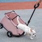 Dog Stroller 4 Wheels Folding Dog Cart Pet Stroller for Travelling Shopping Walking Playing for Small Dogs Cats