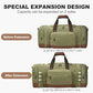 60L Canvas Duffle Bag for Travel Weekend Gym Overnight Carry