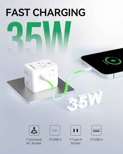 35W Universal Travel Plug Adapter