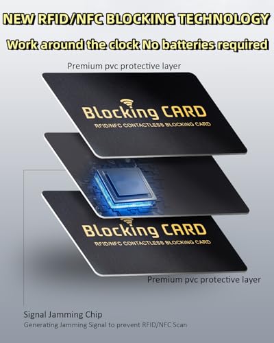 RFID Blocking Cards 6 Pack (6 Count)