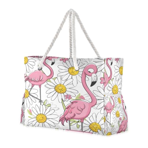 Large Beach Bags Totes Canvas Tote Shoulder Bag Soft Wave Water Resistant Bags for Gym Travel Daily Ocean