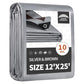12x25 Feet Tarps Heavy Duty Waterproof