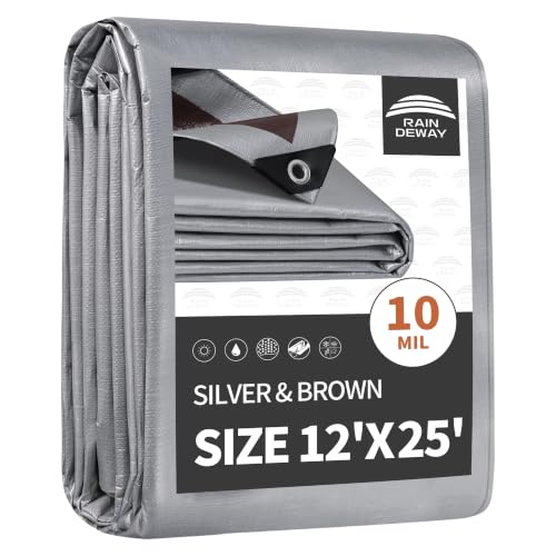 12x25 Feet Tarps Heavy Duty Waterproof