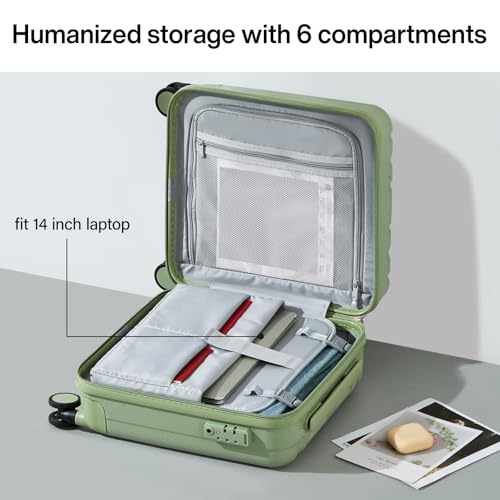 16 Inch Underseat Carry on Luggage with Wheels