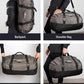 Large Convertible Duffel Weekender Gym Backpack Grey 45L
