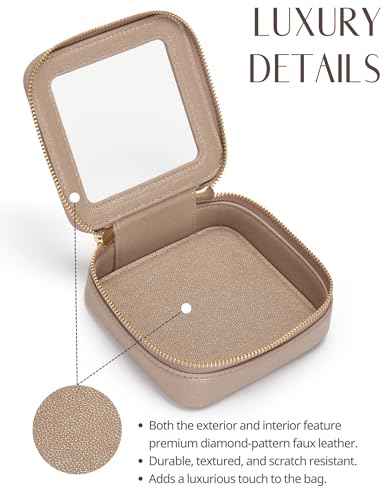 Clear Makeup Case Toiletry Bag Travel Medium Clear Cosmetic Bag with Zipper (2 Count)
