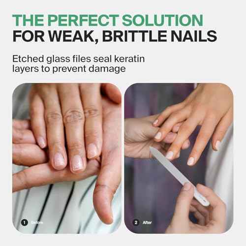 4pc Black Glass Nail & Pedicure File Set