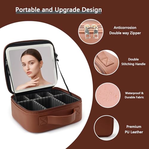 Makeup Bag with Led Mirror