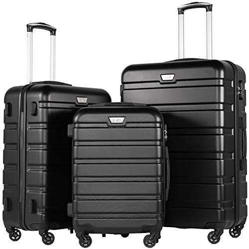 Luggage Set Lightweight Durable Hardshell (3 Count)