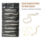 Travel Jewelry Roll Bag Portable Organizer Pouch With Grids&PVC Cover Storage Bags for Necklace