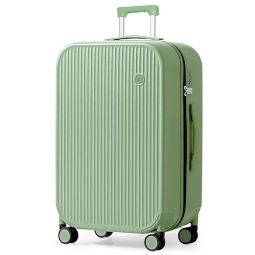26 Inch Large Checked Luggage PC Hardshell Suitcases with Wheels for Travel Woman Men