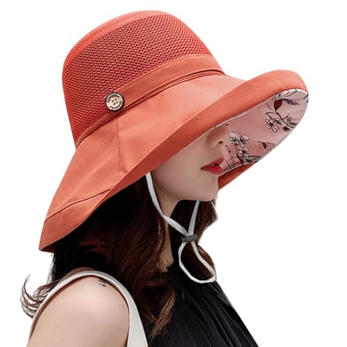 Women Summer Wide Brim Sun Hat Bucket Fishing Hats UV Protection