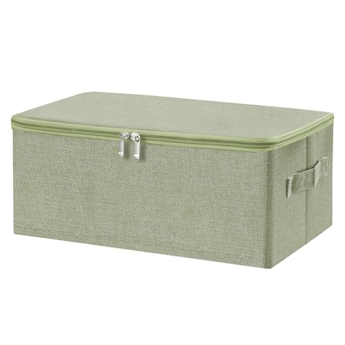 Fabric Storage Bins with Zipper Lids