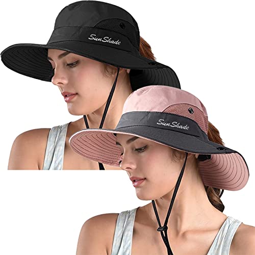 Women's Ponytail Safari Sun Hat