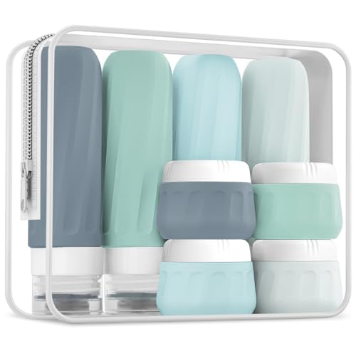 Travel Bottles for Toiletries 8 Pack (8 Count)