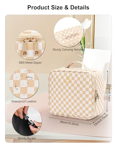 Travel Makeup Bag With LED Mirror