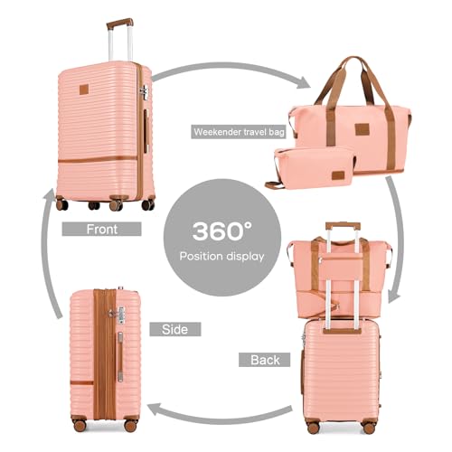 Carry On Luggage 20 Inch Expandable Suitcase with Spinner Wheel