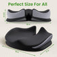 Large Seat Cushion for Office Chair Memory Foam Coccyx Pain Relief Cushion Pillow for Back Support Non