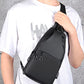 Waterproof Sling Bags Mens Shoulder Crossbody Backpack with USB Charging Port& Headphone