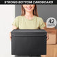Large 42 Quarts Fabric Storage Bins with Lids [2