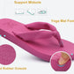 Flip Flops for Women Arch Support Summer Beach Sandals Rose Size 10