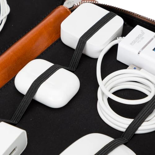 Medicine Handmade Leather Cable Organizer Bag