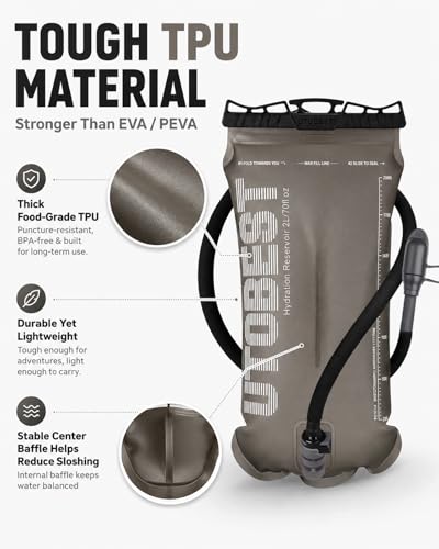 Water Bladder 2L Hydration Bladder for Hiking Backpack