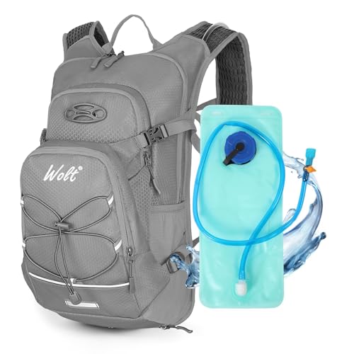 Hydration Backpack 18L Hiking Water Backpack with 2L Water Bladder for Men Women