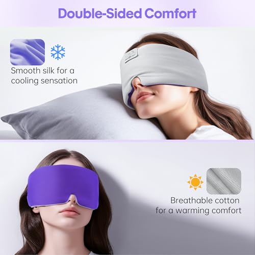 Ice Silk Sleep Headphones with Bluetooth Mask