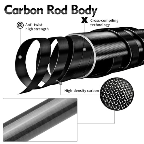 Fishing Rod Telescopic Fishing Rod Portable 24 Ton Carbon Fiber