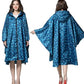 Waterproof Rain Poncho for Women Packable Hooded Raincoat with Pocket