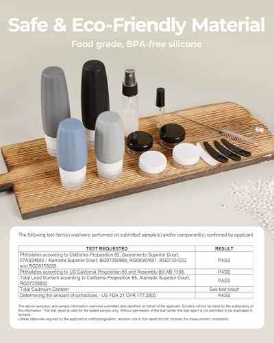 18 Pack TSA Approved Travel Bottles for Toiletries (3.9 Count)