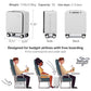 17x14x9 Carry On Luggage Underseat PC Hard Shell Suitcase Top Opening Aluminum Frame Travel Suitcases with Wheels