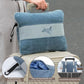 Large Soft Travel Blanket and Inflatable Pillow Set