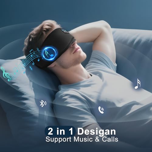 Sleep Mask with Bluetooth 5.4 Headphones