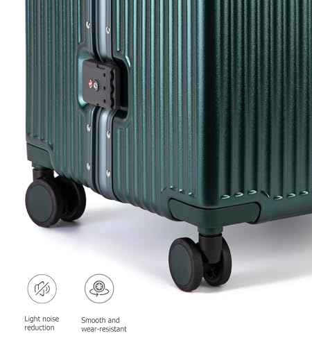 Super Large Aluminum Frame Checked Zipperless Luggage