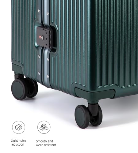 Super Large Aluminum Frame Checked Zipperless Luggage