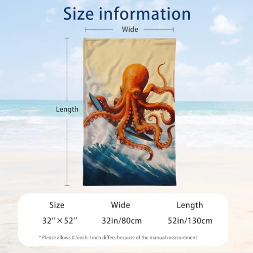 Microfiber Octopus Beach Towel