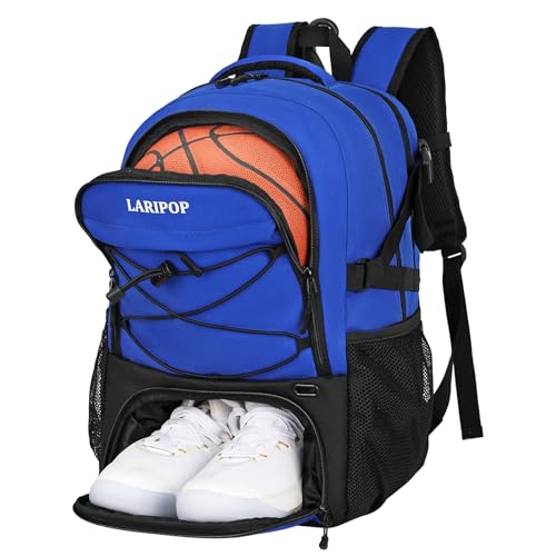 Basketball Backpack Large Sports Basketball Bag with Dedicated Ball Slot & Ventilated Shoe Compartment for Soccer Volleyball Gym Training Travel