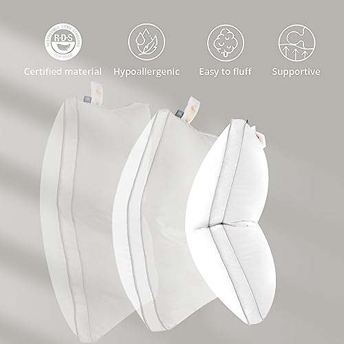 Luxury Feather Down Pillow King Size Pack of 1