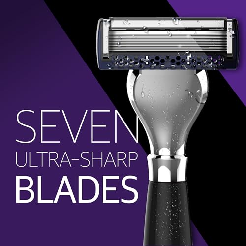 Pace Classic Seven Blade Razor System with Pivoting Head and Premium Handle