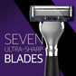 Pace Classic Seven Blade Razor System with Pivoting Head and Premium Handle