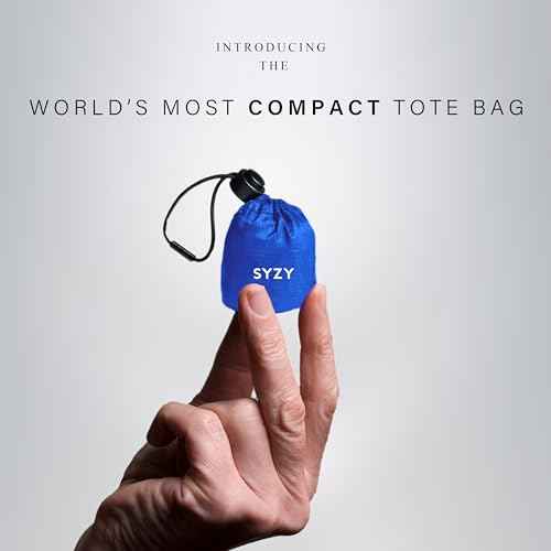 World's Most Compact Travel Tote Bag Portable Shopping Beach Market Foldable Bag