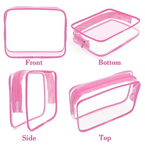 6 Packs Clear Makeup Bags