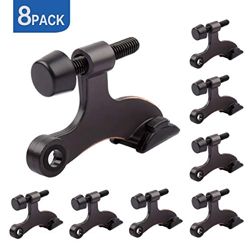 8 Pack Hinge Pin Oil Rubbed Bronze Door Stopper (8 Count)