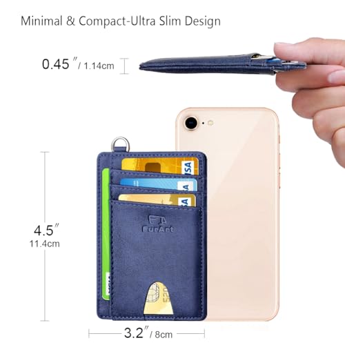 Slim Minimalist Wallet RFID Credit Card Holder for Men